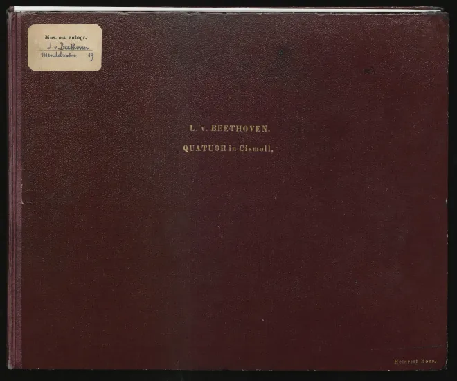 III. Allegro moderato (fragment) / IV. Andante ma non troppo e molto cantabile