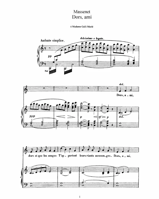 Complete Score (C major: high voice and piano)