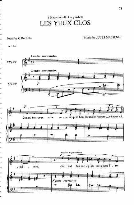 Complete Score (: medium voice and piano)