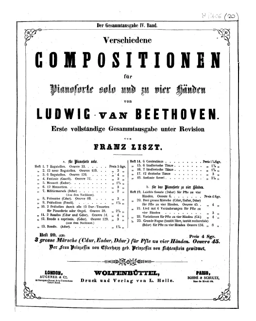 Heft 20. 3 Marches, Op.45