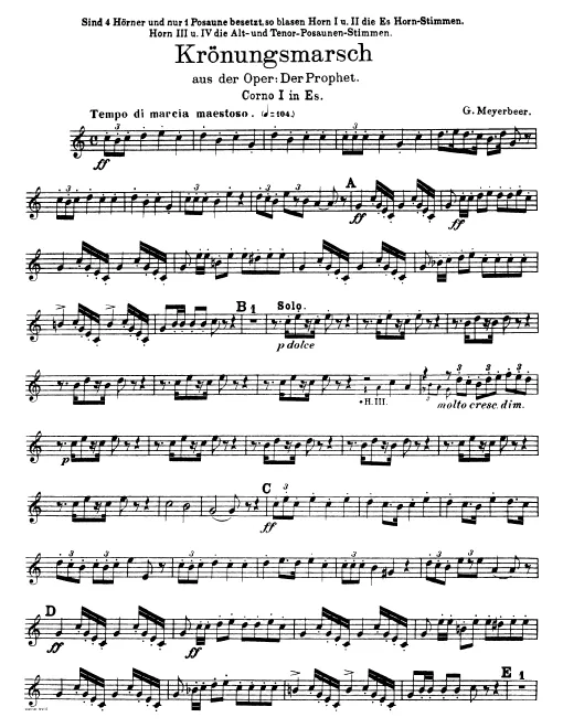 Horn 1, 2, 3, 4
