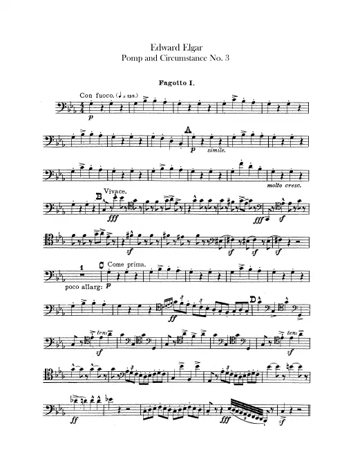 Bassoon 1, 2, 3, Contrabassoon