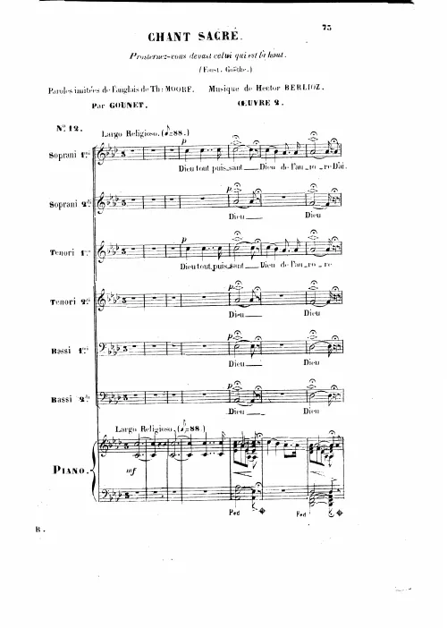 6. Chant sacré (H 44A)