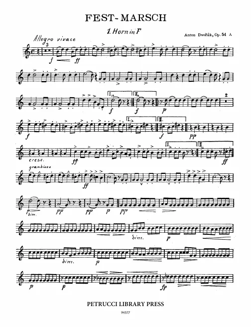 Horn 1, 2, 3, 4 (F)