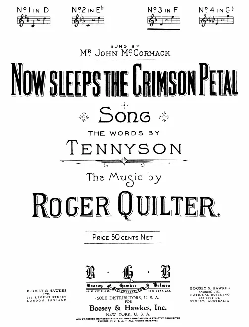 2. Now Sleeps the Crimson Petal