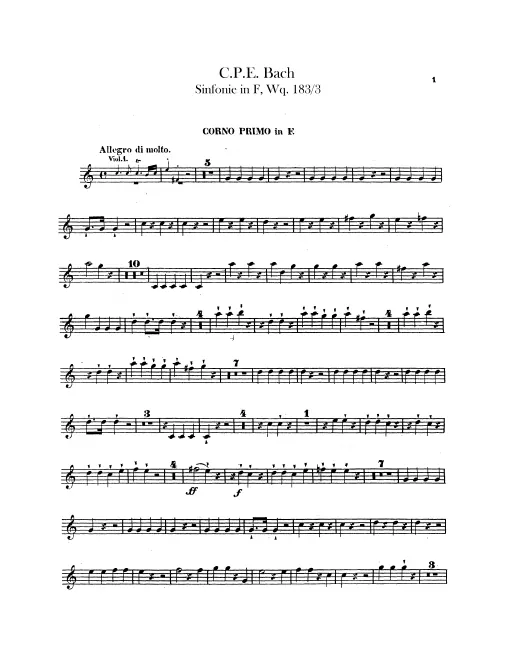 Horn 1, 2 (F)