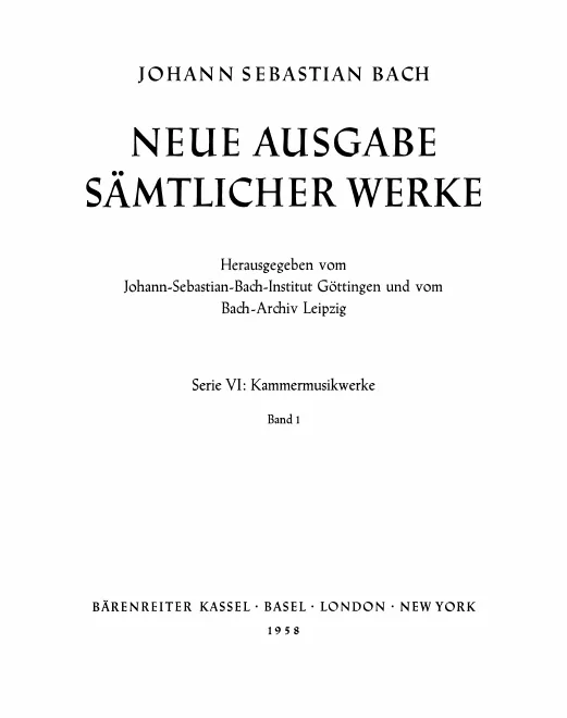 1. Werke für Violine