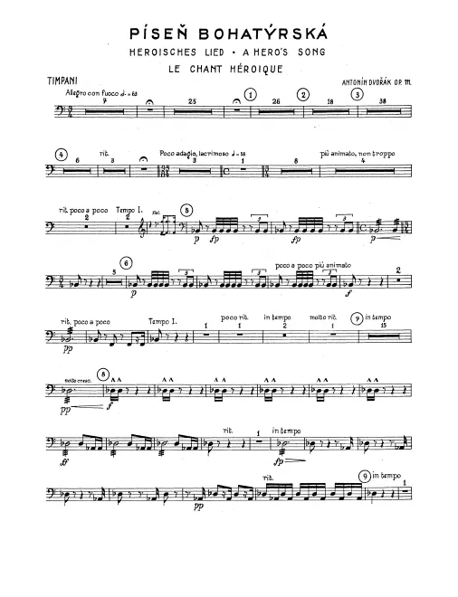 Timpani, Bass Drum-Cymbals, Triangle