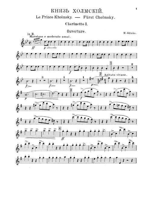Clarinet 1, 2 (B♭)