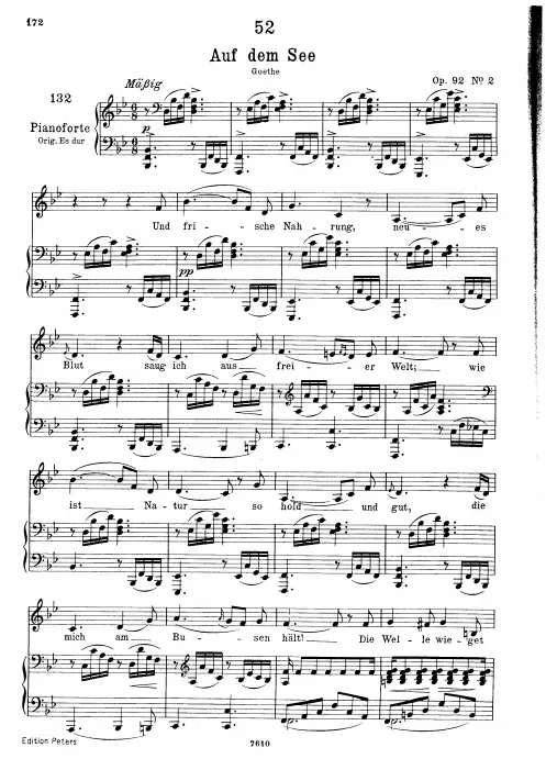 Complete Score (Low Voice, transposed to )