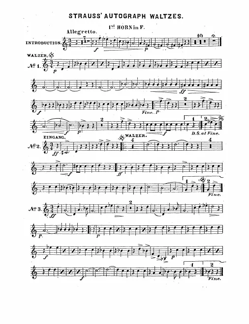 Horn 1, 2 (F)