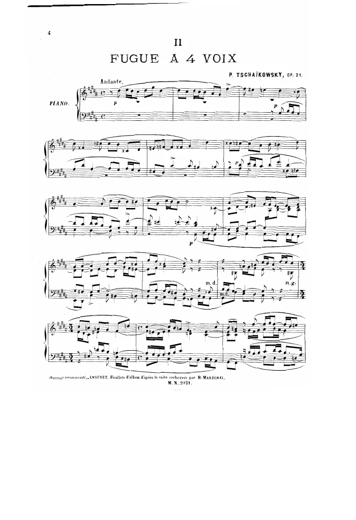 2. Fugue à 4 voix (Andante)