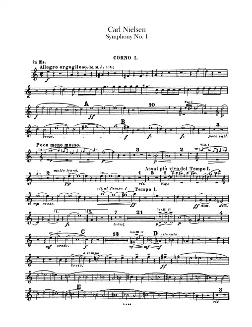 Horn 1, 2 (E♭, G, C)