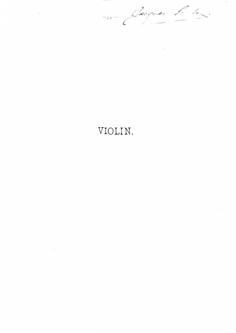Violin Part