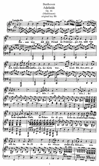Complete Score (medium voice, transposed to )