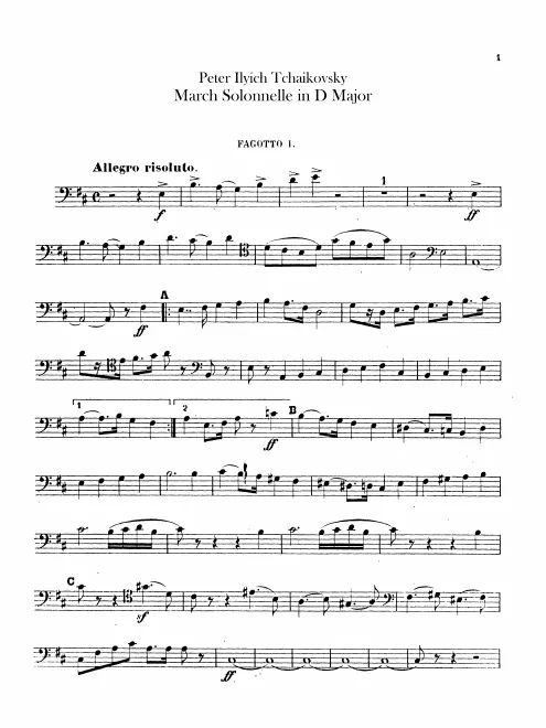 Bassoon 1, 2