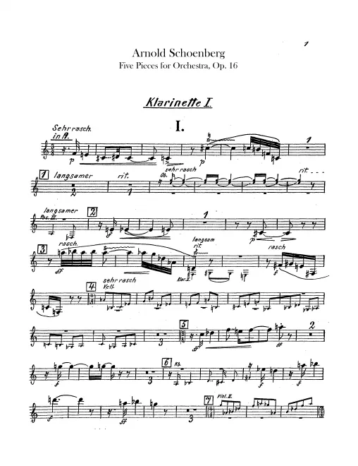 Clarinet 1, 2 (A, B♭), Piccolo Clarinet (D) (doubling 3rd (B♭, A)