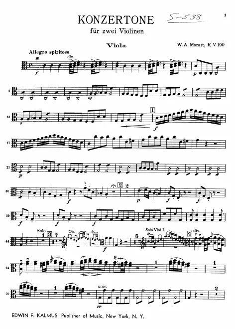 Violas I/II