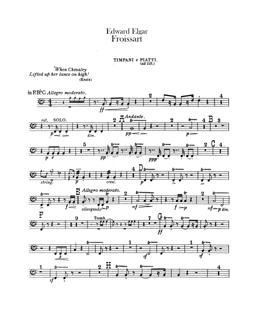 Timpani/Cymbals (ad lib.)