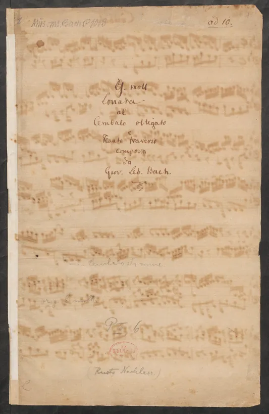 Harpsichord Score (color scan)