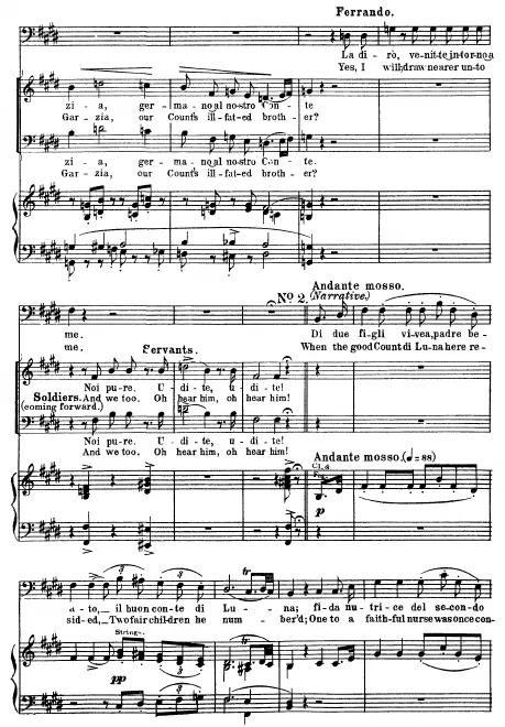 2. Solo with Chorus: Di due figli