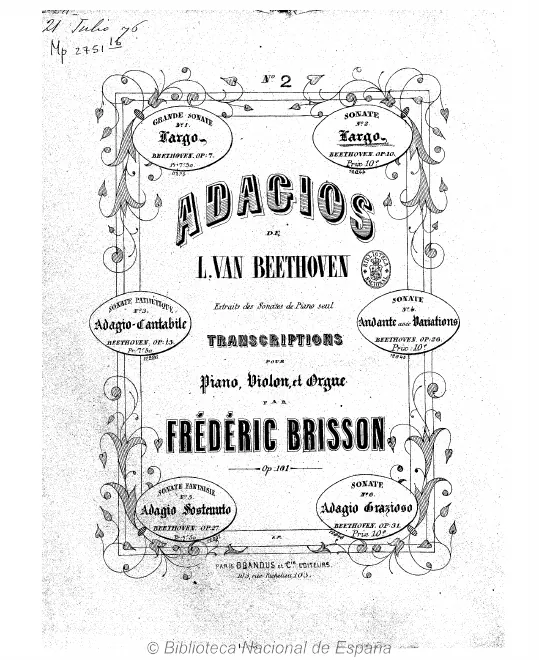 2. Largo de la sonate, Op.10