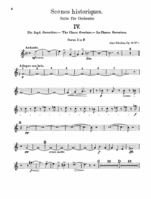 Horn 1, 2, 3, 4 (F)
