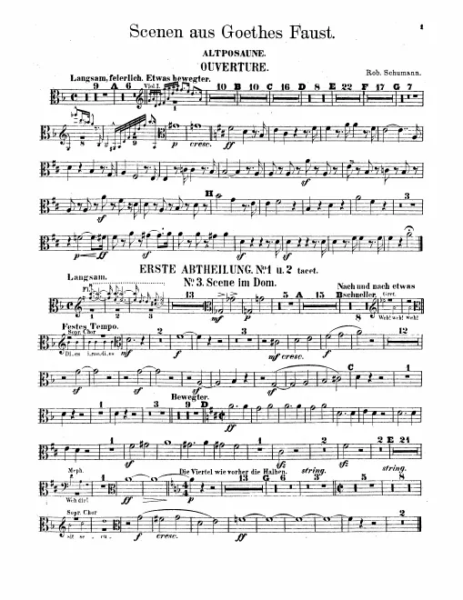 Trombone 1, 2, 3, Tuba
