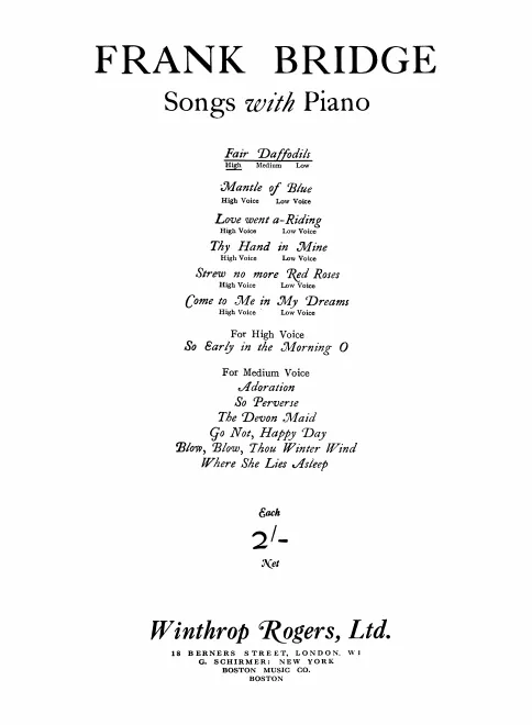 Complete Score (high voice, in )