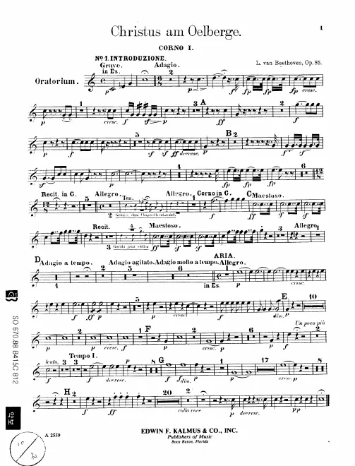 Horn 1, 2 (E)