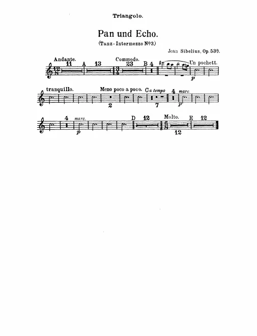 Triangle, Cymbals/Bass Drum