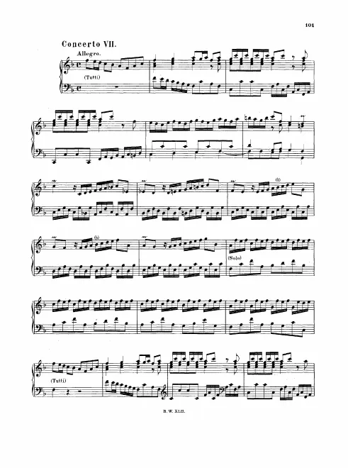7. Concerto in , BWV 978