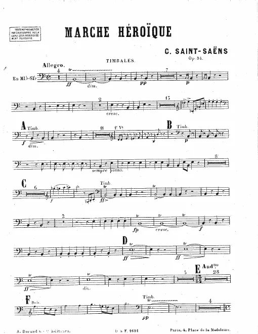 Timpani, Snare Drum, Bass Drum/Cymbals