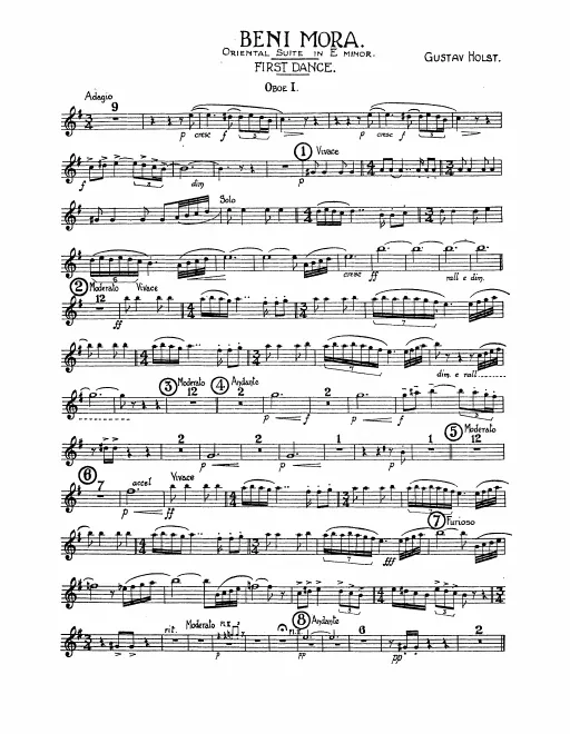 Oboe 1, 2, English Horn