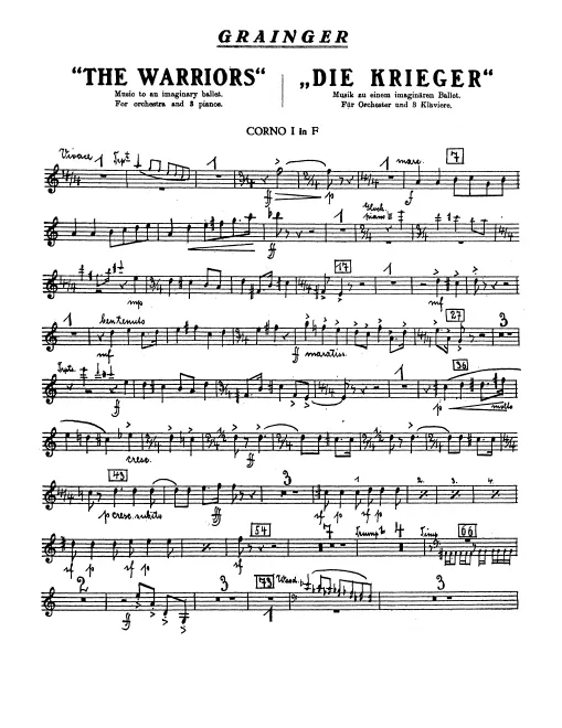 Horn 1, 2, 3, 4, 5, 6 (F)