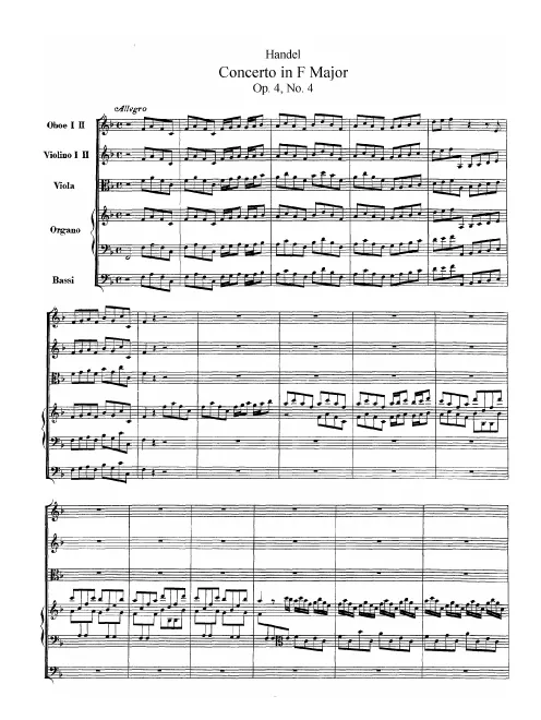 Concerto No.4 in F major, HWV 292