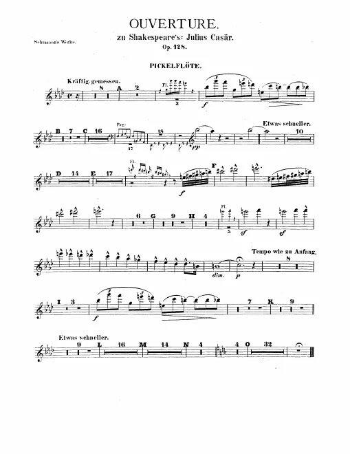 Piccolo, Flute 1, 2