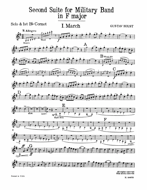 Cornet 1/Solo, 2 (B), Trumpet 1/2 (B)