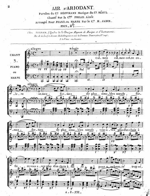 Air: Calmez, calmez cette colère (Act I, Scene 2)
