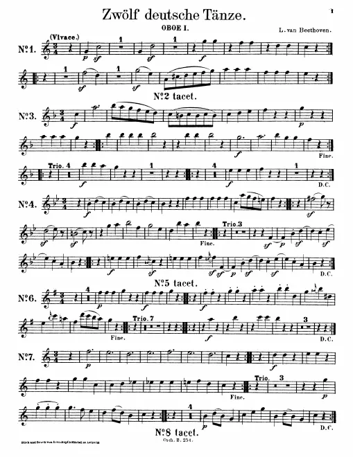 Oboe 1, 2