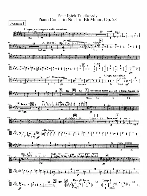 Trombone 1, 2, 3 (tenor, bass clefs)