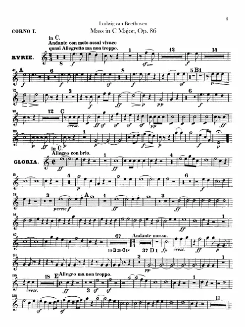 Horn 1, 2 (C/D)