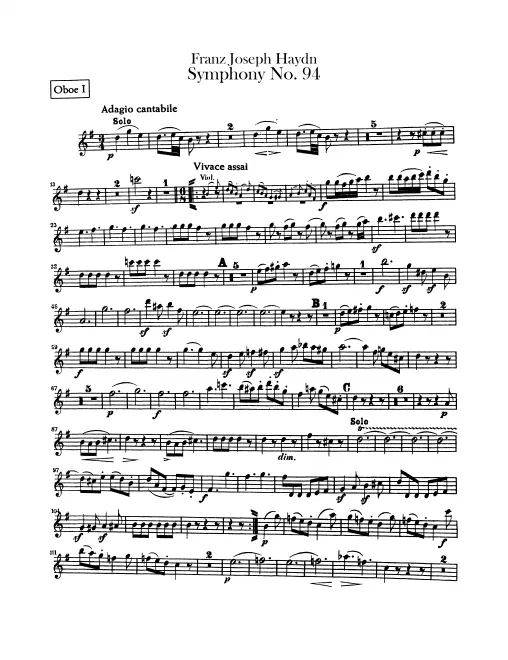 Oboe 1, 2
