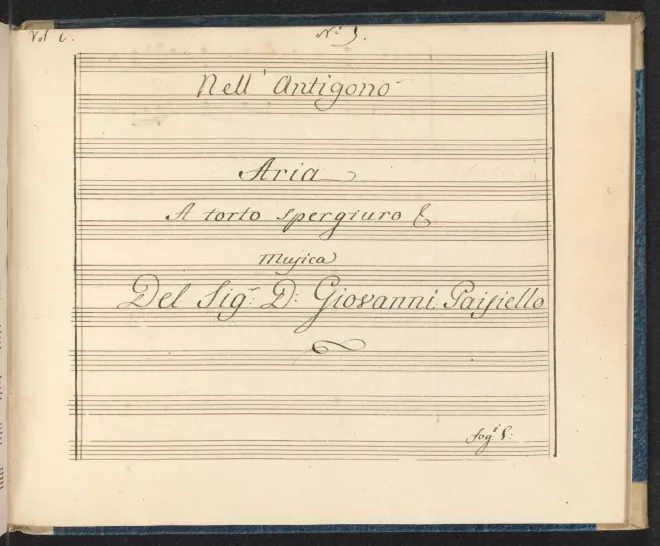 No.3. Aria (Demetrio): A torto spergiuro