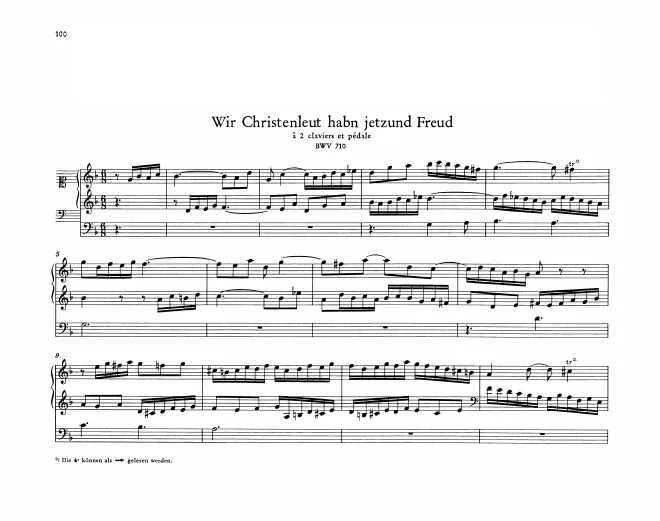 Wir Christenleut hab'n jetzund Freud, BWV 710