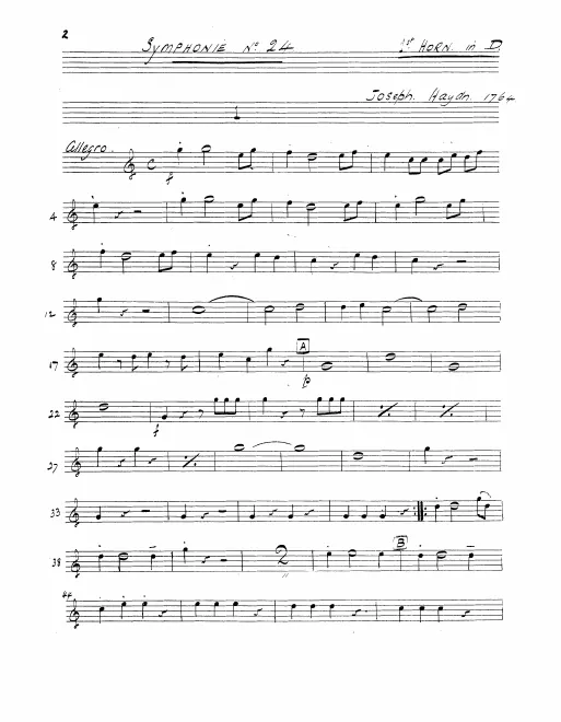 Horn 1, 2 (D)