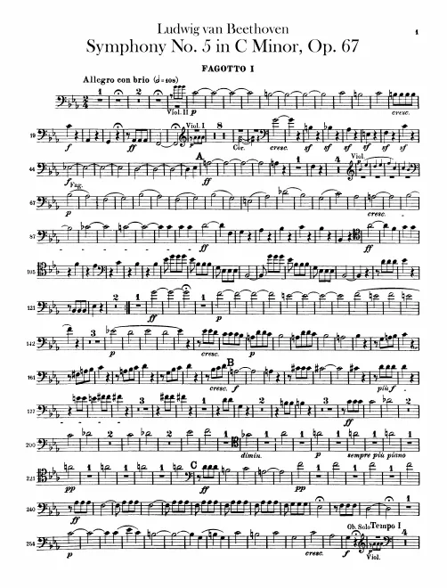 Bassoon 1, 2, Contrabassoon