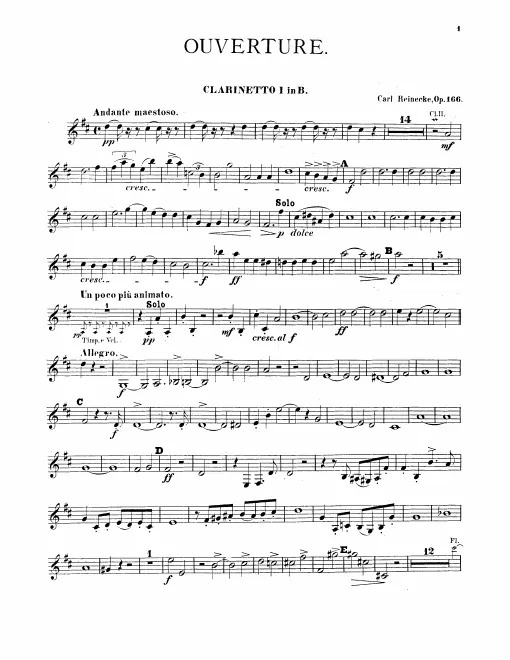 Clarinet 1, 2, Bass Clarinet (B)