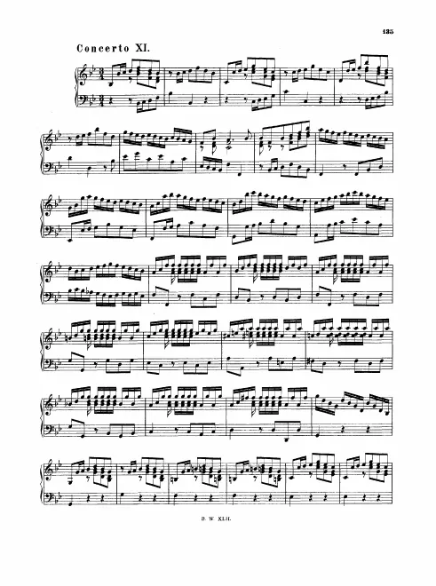 11. Concerto in , BWV 982