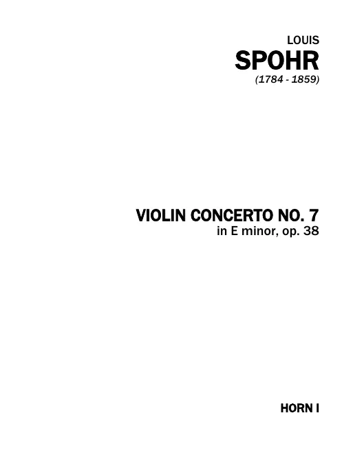 Horn 1, 2 (E)
